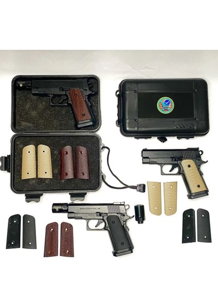 Dan Wesson 10MM Minyatür Tabanca Metal Doldurulabilir Torch Çakmak Tan modelleri