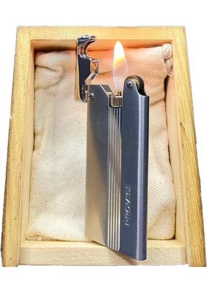 Çelik Depolu Promise Slim Pirinç Çakmak Gümüş fırsatları