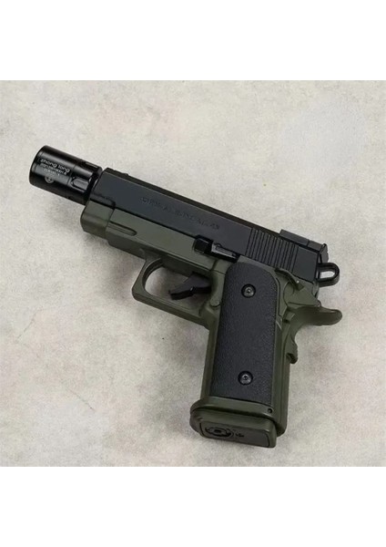 Dan Wesson 10MM Minyatür Tabanca Metal Doldurulabilir Torch Çakmak Yeşil