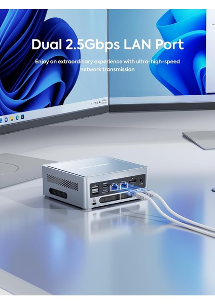 Nab9 Plus Intel I9 I9-12900HK, 32GB Ddr4, 1tb M2 Ssd, 2x 2.5gbps Ethernet, Wifi + Bt, Mini Pc (Mns-Nab9-Plus) indirimleri