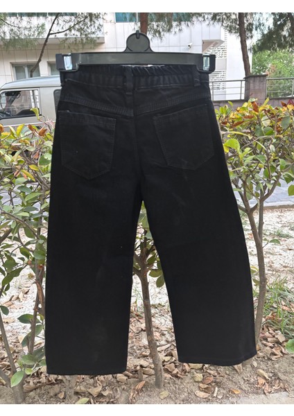 Dmb Siyah Taşlı %100 Pamuk Kot Pantalon