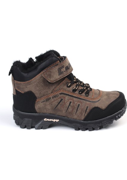 Unisex Çocuk Vizon Siyah Içi Kürklü Kışlık Termo Taban Suya Soğuğa Dayanıklı Günlük Rahat Outdoor Bot fiyatları