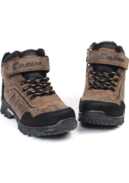 Unisex Çocuk Vizon Siyah Içi Kürklü Kışlık Termo Taban Suya Soğuğa Dayanıklı Günlük Rahat Outdoor Bot modelleri