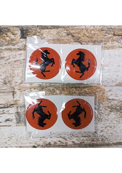 Ferrari Sticker Slikonlu 4x Yeni Model V4 modelleri