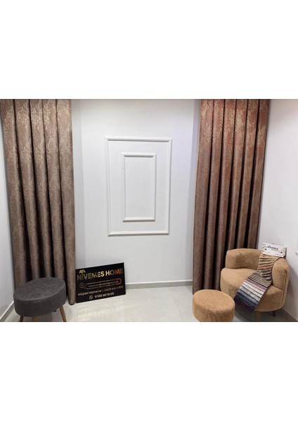 Nivemeshome Pera V-5302 1/3 Sık Pileli Fon Perde Apm modelleri