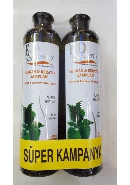 Plantix Isırgan ve Keratin Şampuan 700 ml 2li