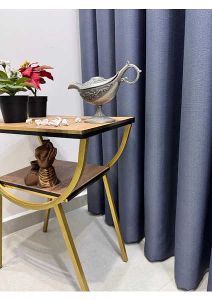 Nivemeshome Roma Indigo 1/3 Sık Pileli Fon Perde Apm fırsatları