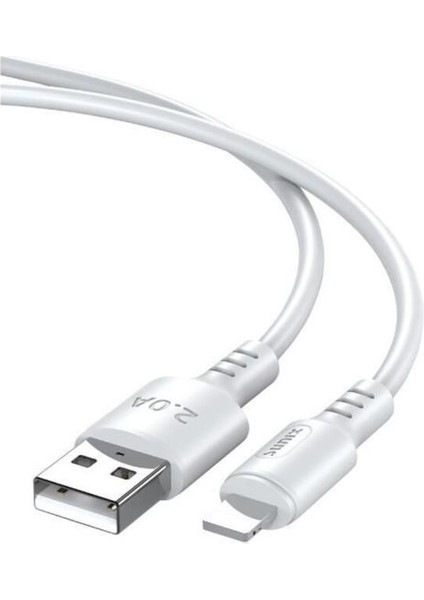2A USB / Lightning Şarj ve Data Kablosu Beyaz Mcr-20