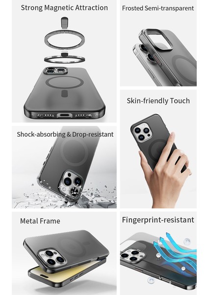 Iphone 16 Pro Matte Magsafe Silikon Kılıf