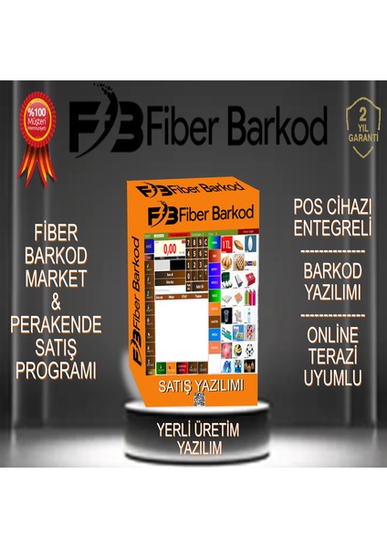 Yazılımı | Market & Perakende Satış Programı | Dokunmatik Pc Uyumlu | Süresiz Lisans