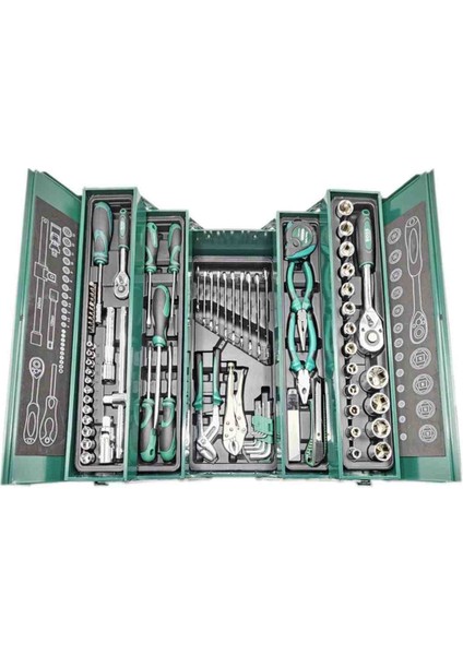 85 Parçalı Soket Seti ve Anahtarlar Ev Iş Arabalar Aletler Onarımlar En Iyi Sınıf Metal Kutu fırsatları