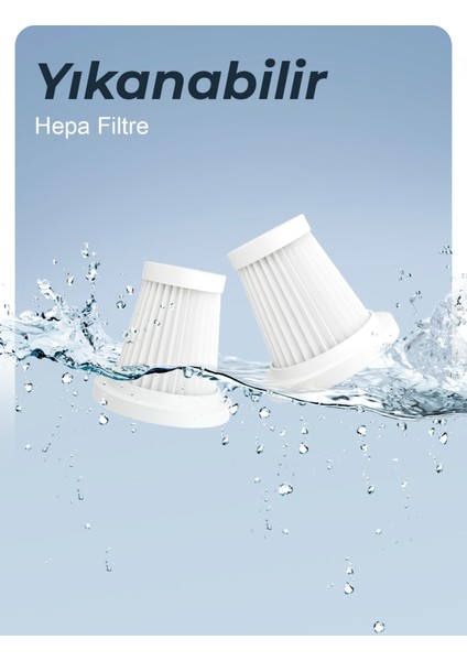 Ahv-02 Kablosuz Araç Içi Süpürge Yeşil | 17000PA Güçlü Vakum | Fırçasız Motor | Üfleme & Vakum Özellikli | 9 Başlık + Type-C Kablo fiyatları