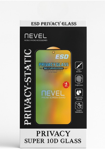 iPhone 15 Pro Max 10D Anti-Statik – Hayalet Ekran Teknolojisi
