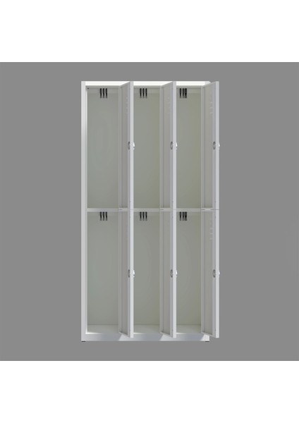 Metal Soyunma Dolabı 6 Kişilik Işçi Soyunma Dolabı fırsatları