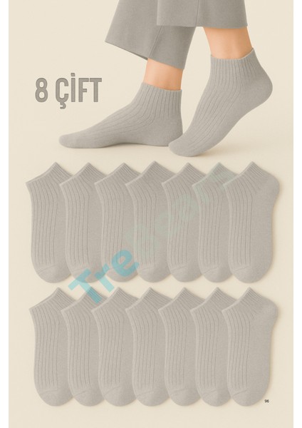 8’li Pamuklu Derbili Unisex Çorap Seti – Günlük & Spor – Cool Comfort