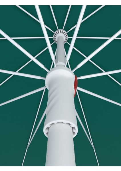 Yeşil Kalın Kumaş 2 Metre Şemsiye, Balkon, Kafe, Teras, Plaj, Eğilebilir modelleri