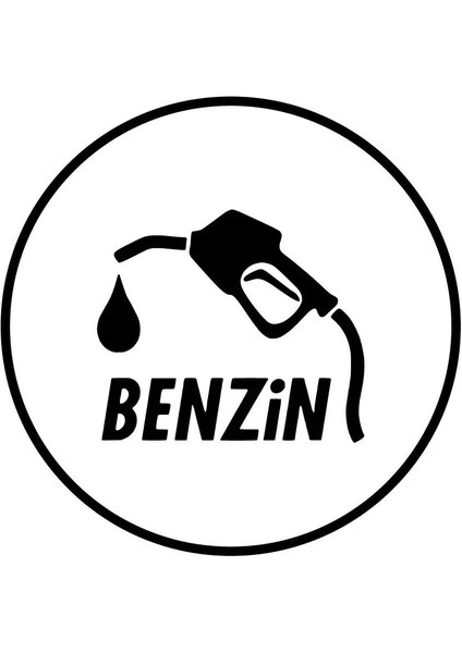 Yakıt Depo Kapağı Pompa Yapışkan Arma Araç&motor&dekor 10 x 10 cm