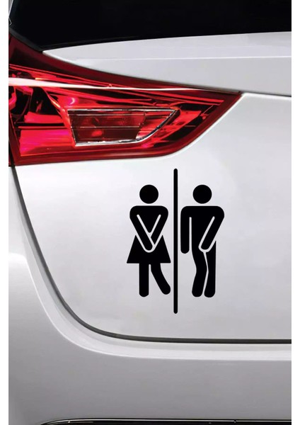 Sıkışmış Bay Wc Sticker Oto Motor Laptop Duvar Folyo Sticker 60X90 cm modelleri