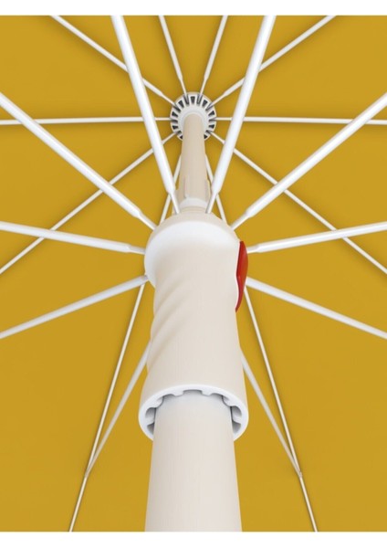 Kalın Kumaşlı 2m Eğilebilir Balkon ve Plaj Güneşlik Şemsiyesi Sarı fiyatları