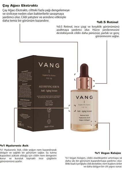 Retinol Yaşlanma ve Kırışıklık Karşıtı & Onarıcı Gece Serumu | Hyaluronik Asit & Vegan Kolajen 30 ml fırsatları