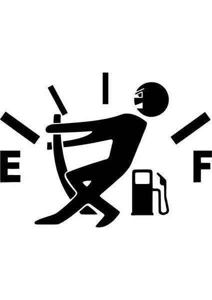 BYR002 Yakıt Deposu Kapağı Sticker Oto Motor Laptop Duvar Folyo Sticker 50X35 cm [efsngrck]