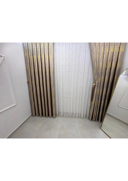 Nivemeshome Pera V-5206 1/3 Sık Pileli Fon Perde Apm