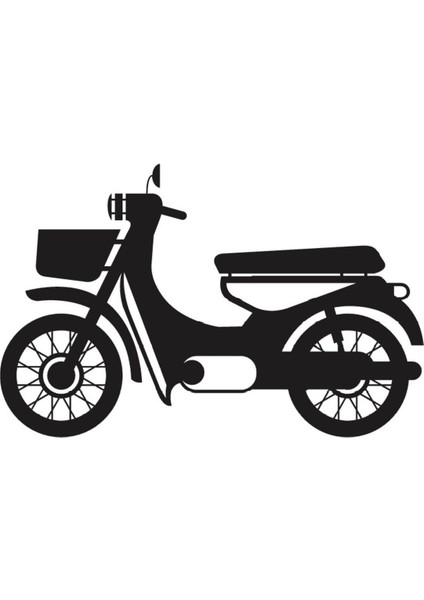 Klasik Motosikletler Oto Motor Laptop Duvar Folyo Sticker (Tip 1) 25X15 cm