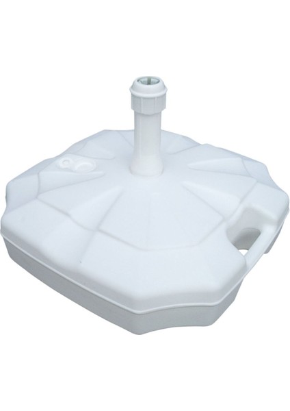 20 Litre Plaj Şemsiyesi Bidonu Beyaz, Hafif ve Dayanıklı Tasarım