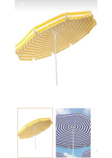 2 Metre Çok Renkli 10 Telli Eğilebilir Şemsiye modelleri