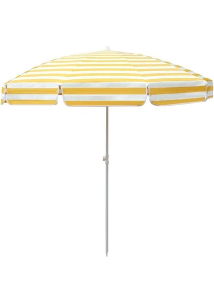 Çizgili Plaj Şemsiyesi ve Taşıma Çantası Seti, Renkli ve Kullanışlı Seçenek