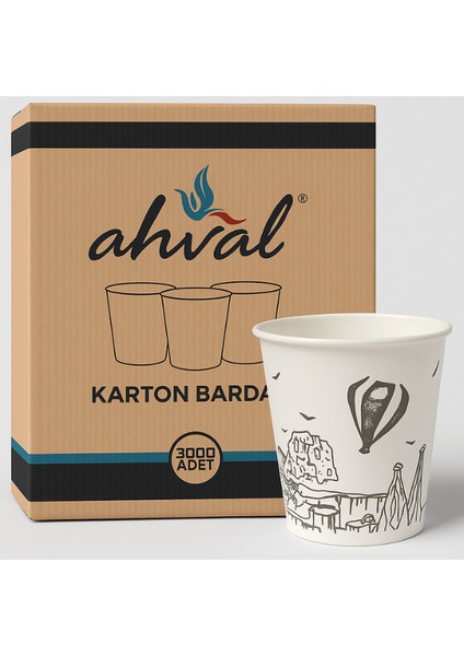 6. 5 Oz Karton Bardak 3000AD Kolı