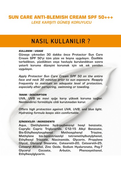 Leke Giderici Yüksek Koruma Güneş Kremi indirimleri