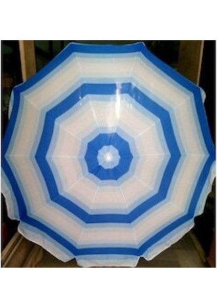 Yüksek Kalite Mavi 10 Telli Eğilebilir 200 cm Plaj Şemsiyesi ve Bidon Seti indirimleri