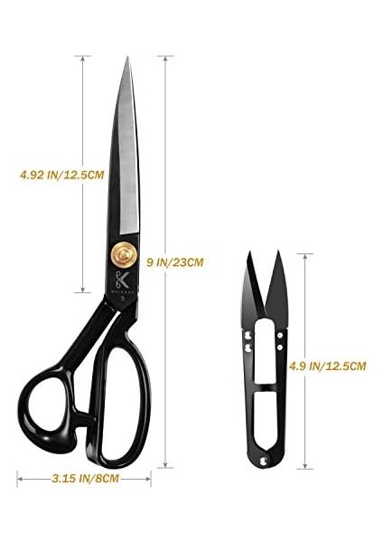 Terziye Makası 24 cm - Kumaş, Giyim, Deri, Hammadde Kesmek Için Terziye Makası (Sağ Elle) modelleri