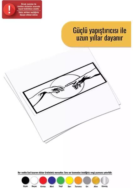 Kavuşan Eller - Araç, Oto, Laptop, Duvar Uyumlu Sticker 30*15 cm