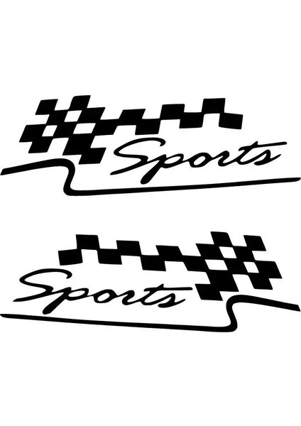 Sports Sticker Oto Motor Laptop Duvar Folyo Sticker 40X12 cm Lcst [lcst]