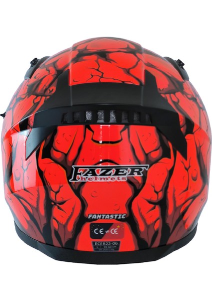 211-DV Full Face Kask Fantastic Red modelleri