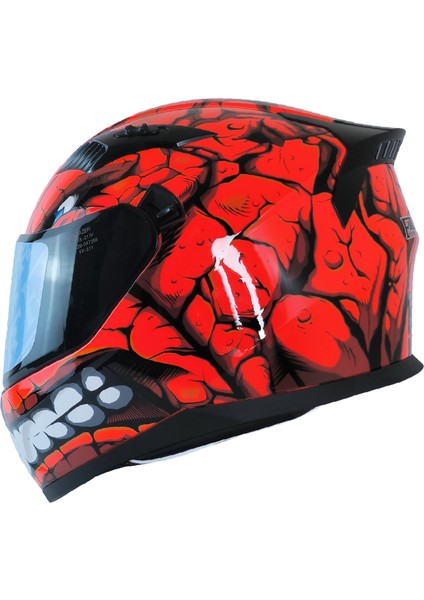 211-DV Full Face Kask Fantastic Red fırsatları