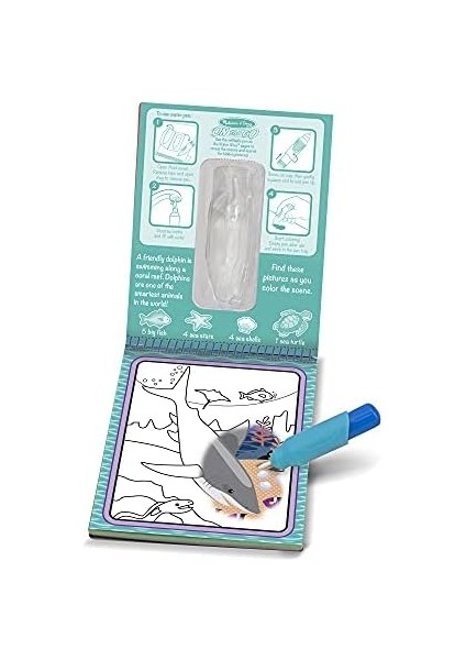 & Doug Water Wow 3’lü Set Çiftlik, Safari ve Deniz Altında Suyla Renklenen Boyama Seti, Aktivite Seti, Seyahat, 3+ Yaş, Erkek Veya Kız Çocuklar Için Hediye, Çok Renkli, 45003 fiyatları