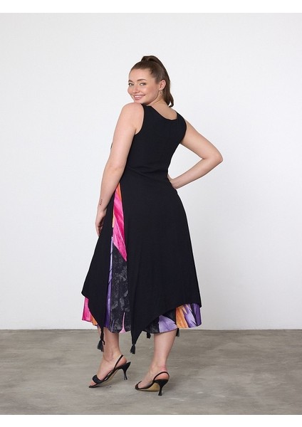 Eteği Çift Katlı Askılı Elbise modelleri