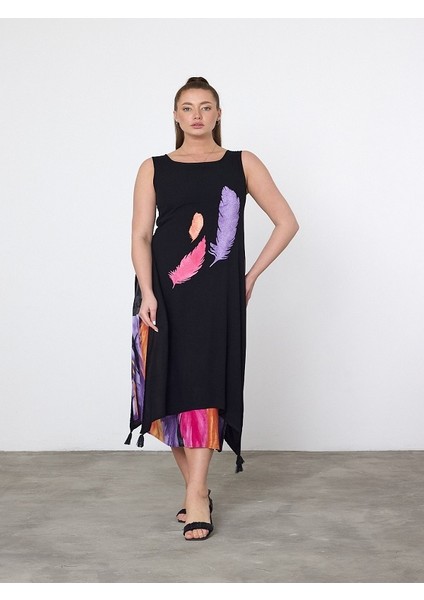 Eteği Çift Katlı Askılı Elbise fırsatları