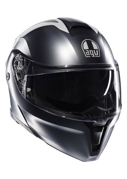 Kask/streetmodular Resı Matt Grey Sılver Red