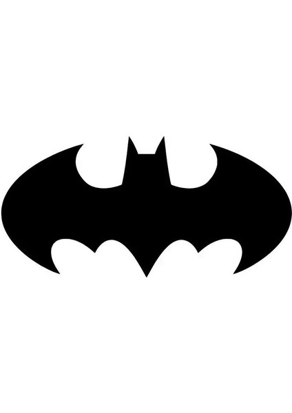 Batman Amblem Sticker Oto Motor Laptop Duvar Folyo Sticker 40X20 cm