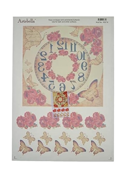 Extra Büyük Kolay Transfer Koyu Zemin 33X48 cm 1637K fiyatları