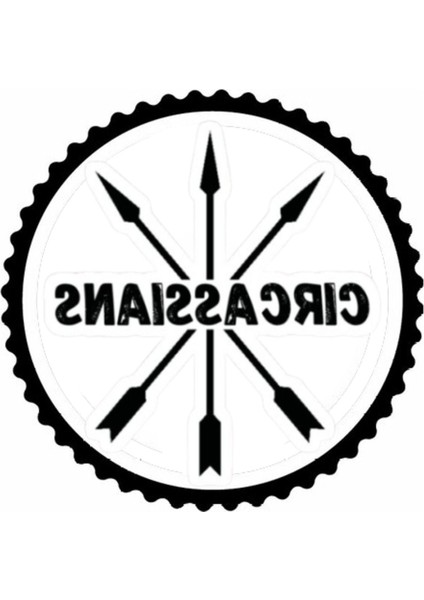 Kafkas Sembolleri Tasarım 5.model Sticker 20 x 20 cm