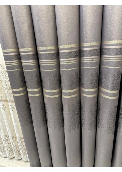 Nivemeshome FT632255 V-5422 Antakya Gri 1/3 Sık Pileli Fon Perde Apm indirimleri