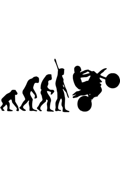Homo Sapien Motor Duvar Dekor Sticker 40 x 16 cm