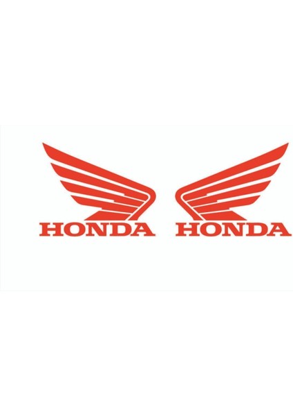 Honda Uyumlu Için Uyumlu Aksesuar Oto Motorsiklet Kask Sticker Set Kırmızı