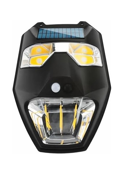 Solar Güneş Enerjili Lamba Panter 2 Cop LED Hareket Sensörlü 5 Işık Modlu Aplik Su Geçirmez Duvar Teras Veranda Bahçe Agaç Patika Garaj Balkon Dekorasyon Aydınlatması modelleri