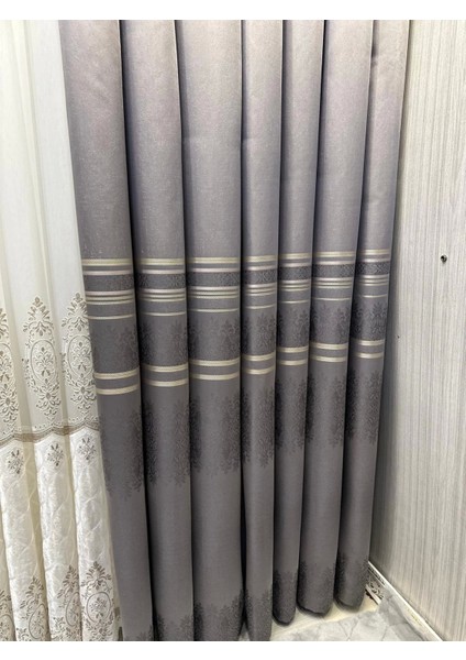 Nivemeshome FT632255 V-5422 Antakya Gri 1/3 Sık Pileli Fon Perde Apm fiyatları